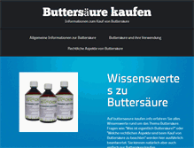 Tablet Screenshot of buttersaeure-kaufen.info