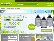 Tablet Screenshot of buttersaeure-kaufen.com